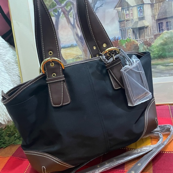 Nylon Leather shoulder straps Bag - Picture 6 of 12